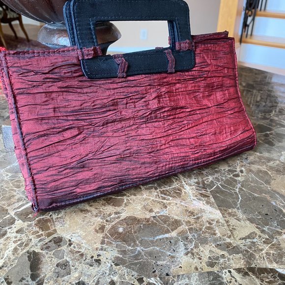 Handbags - Vintage Women's Black & Red Purse